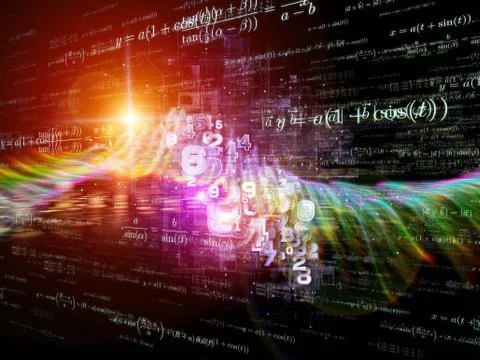 Mathematics Abstraction Stock Illustration