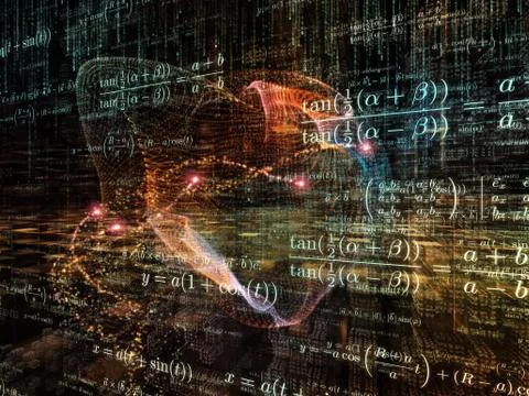 Mathematics Abstraction Stock Illustration