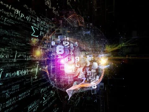 Mathematics Backdrop Stock Illustration