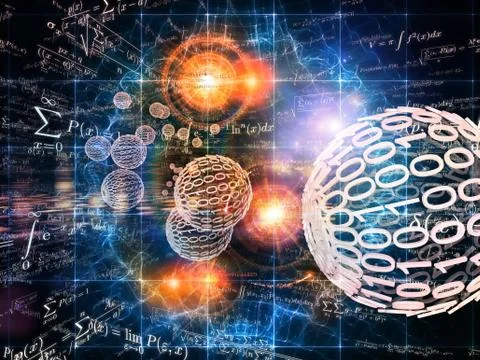 Mathematics Backdrop Stock Illustration