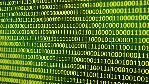 Mathematics Background animation video. Binary Numbers in Random Pattern wi.. Stock Footage 246793857
