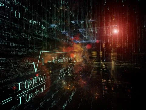 Mathematics Background Illustrazione stock