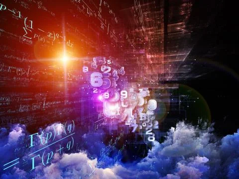 Mathematics Background Stock Illustration