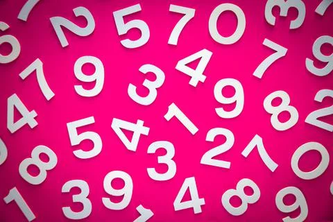 Mathematics background made with solid numbers Stock Illustration