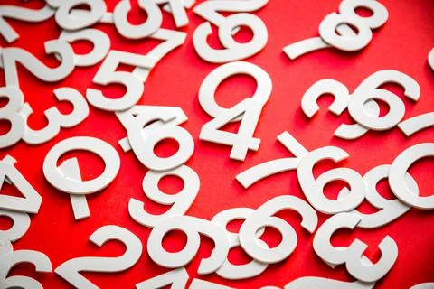 Mathematics background made with solid numbers イラスト素材