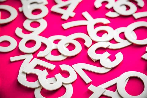 Mathematics background made with solid numbers 库存照片