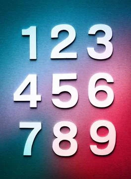Mathematics background made with solid numbers Foto stock