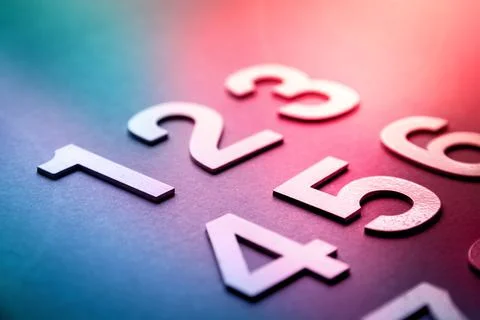 Mathematics background made with solid numbers 库存照片