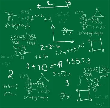 Mathematics background vector Stock Illustration