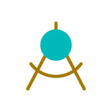 Mathematics class flat color ui icon Stock Illustration