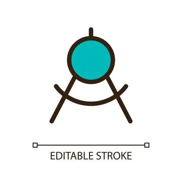 Mathematics class pixel perfect RGB color ui icon Stock Illustration