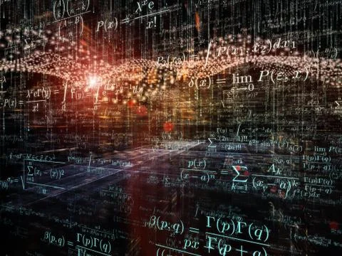 Mathematics Composition Stock Illustration