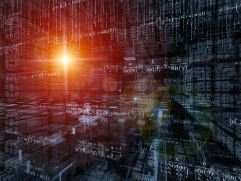 Mathematics Composition Stock Illustration