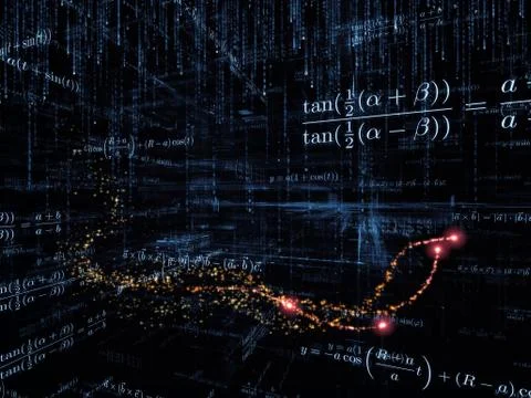 Mathematics Composition Stock Illustration