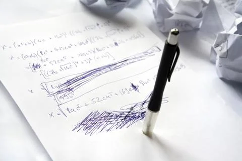 Mathematics difficulties Stock Photos