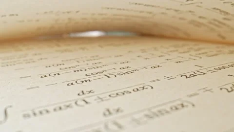 Mathematics Encylopedia Hanbook with Complex Formulas and Integral Trigonometry  Stock Footage 249120918