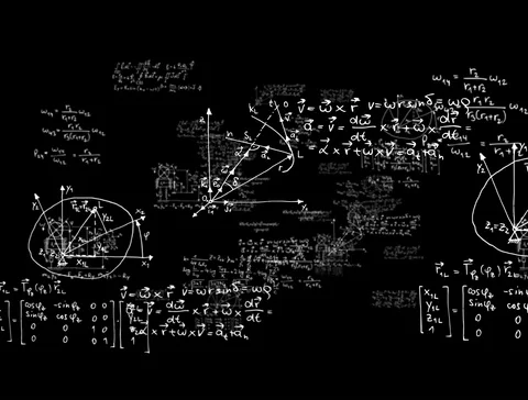 Mathematics formula camera zooming Stock-Footage 105604166