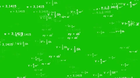 Mathematics formula Equations Flying Background. 库存影片 336858480