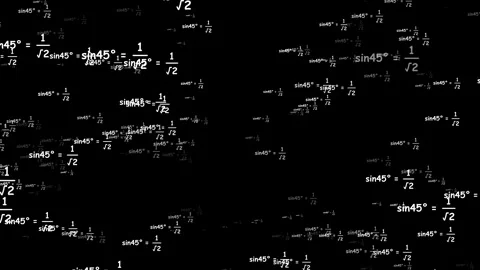 Mathematics formula Equations Flying Background. Stock Footage 336858565