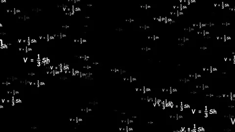 Mathematics formula Equations Flying Background. 库存影片 336858576