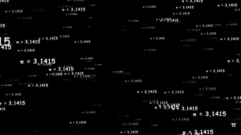 Mathematics formula Equations Flying Background. Stockbeeldmateriaal 336858577