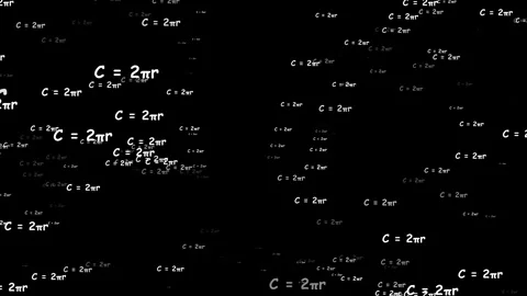 Mathematics formula Equations Flying Background. Stock Footage 336858634