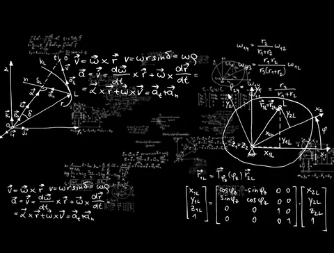 Mathematics formula Stock Footage 105596778