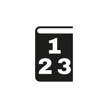 Mathematics icon. vector design. Book symbol. web. graphic. JPG. AI. app. logo Stock Illustration