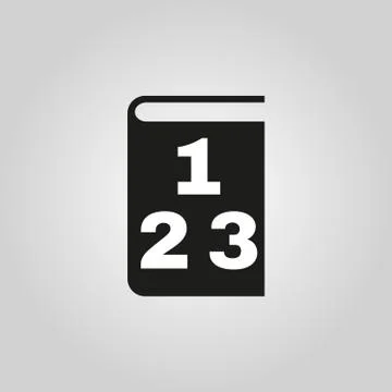 Mathematics icon. vector design. Book symbol. web. graphic. JPG. AI. app. logo Stock Illustration