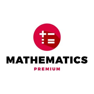 Mathematics Icon Vector Logo Template Illustration Design Stock Illustration