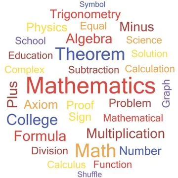 Mathematics Illustrazione stock