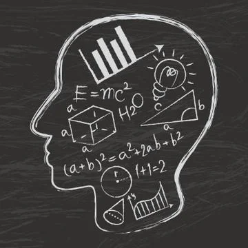 Mathematics logo vector Stock Illustration