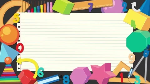 Mathematics Notebook Paper Template Stock Footage 250928978