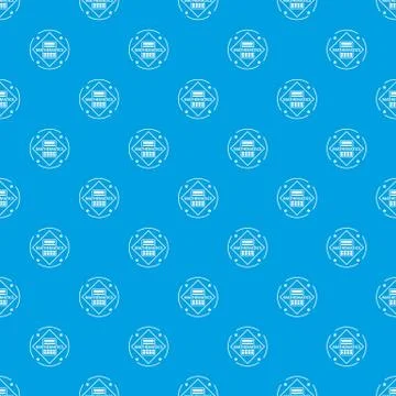 Mathematics pattern seamless blue Illustrazione stock