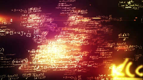 Mathematics. Scientific background with different formulas 스톡 동영상 33861936