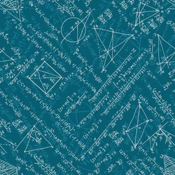 Mathematics seamless. EPS 10 Illustrazione stock