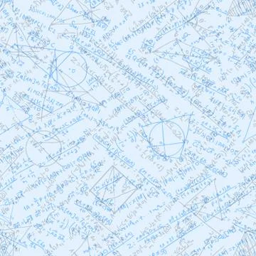 Mathematics seamless. EPS 10 Illustrazione stock