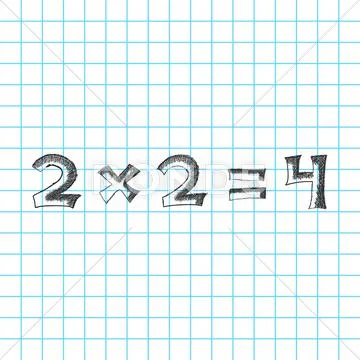 Mathematics sketch Stock Illustration
