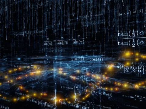 Mathematics Solution Stock Illustration