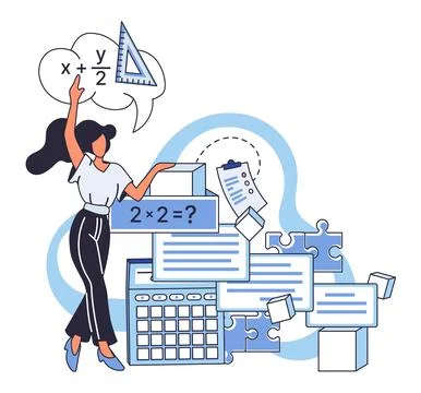 Mathematics. The study math equips individuals with ability to count, calcu.. イラスト素材