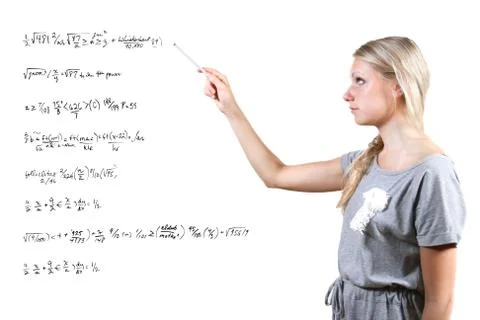 Mathematics teacher Stock Illustration