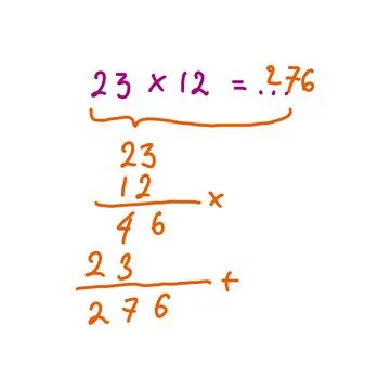 Mathematics vector illustration with hand drawn numbers Stock Illustration