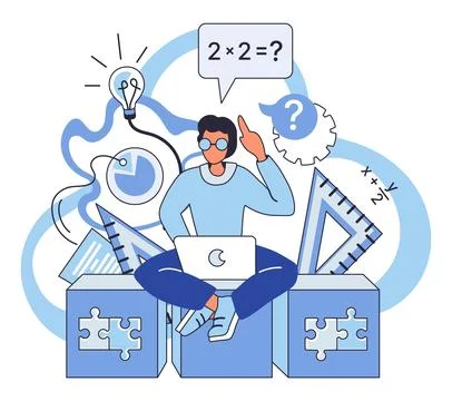 Mathematics. In world numbers, study mathematics is symphony logic, calcula.. Stock Illustration