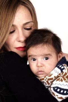 Mather and Son Stock Photos