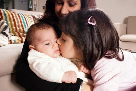 Mather with childrens Stock Photos