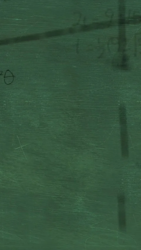 Mathmatical calculations falling to green chalkboard background 4k Stock Footage 342225266