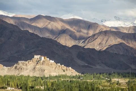 Matho monastery is a buddhist monastery in ladakh, india Stock Photos