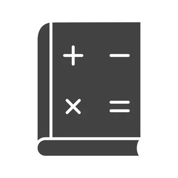 Maths Book Icon Image. Stock Illustration