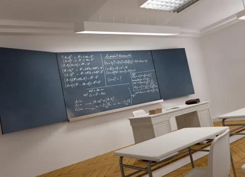 Maths Classroom Stock Illustration
