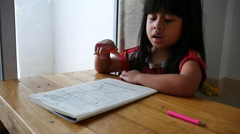 Maths Homework Stock-Footage 55858739